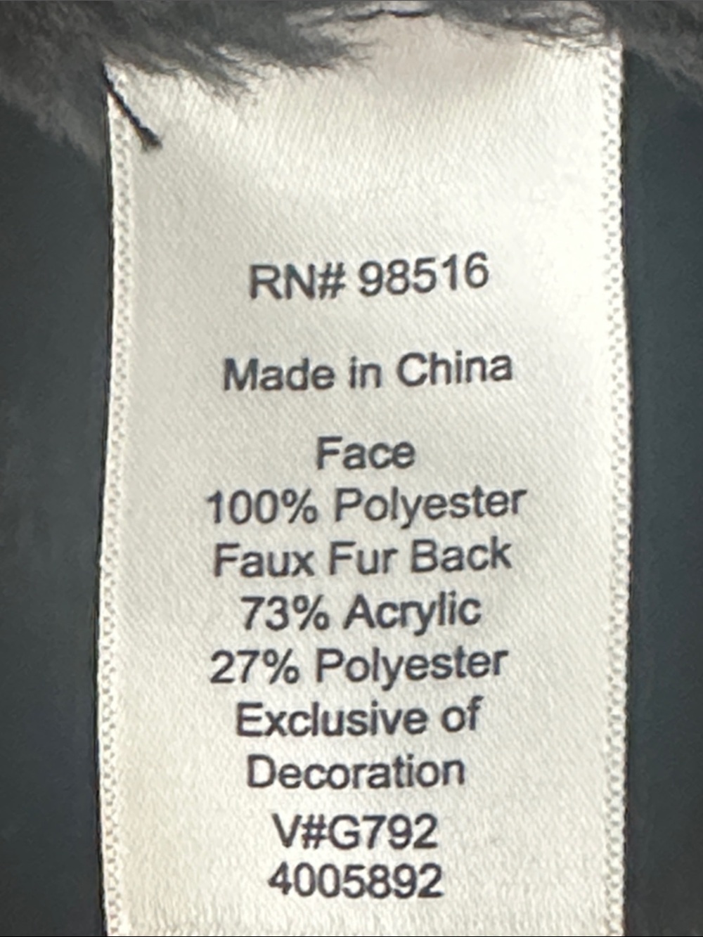 Cold water Greek Classic Black Faux-Shearling Vest size 10 - Picture 10 of 10